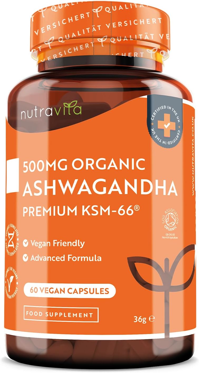 Bio Ashwagandha KSM-66 500 мг Ашваганда - 60 веганських капсул