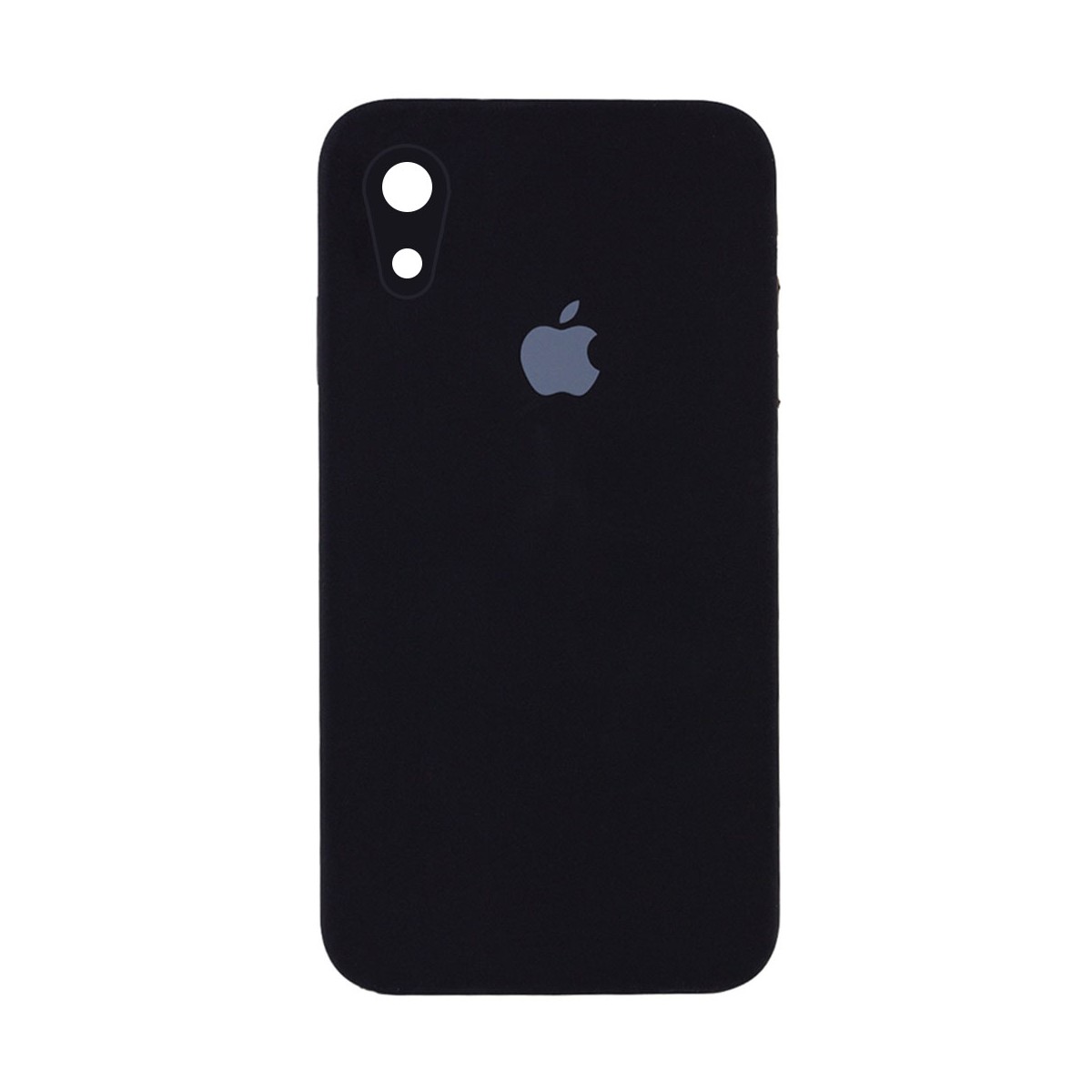Накладка Silicone Case Full Camera Square side для iPhone XR Black (квадратні)
