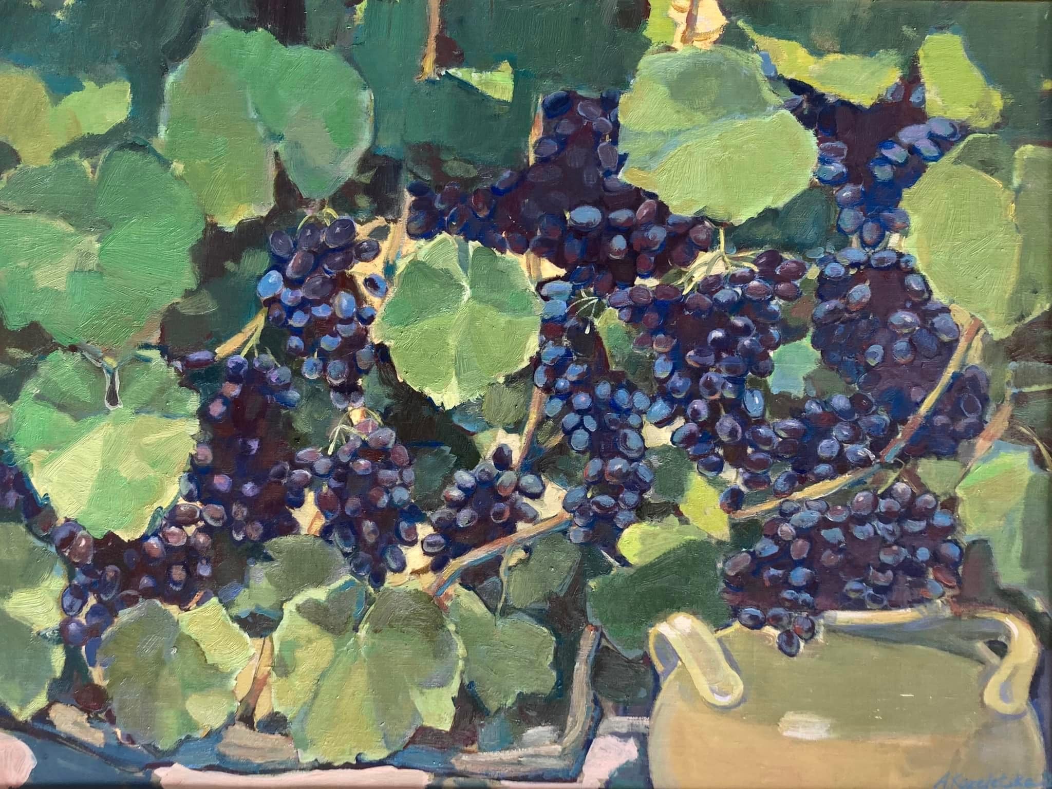 Cherish your native language like the growth of a vine, 2021, 60х80 sm, oil on canvas
