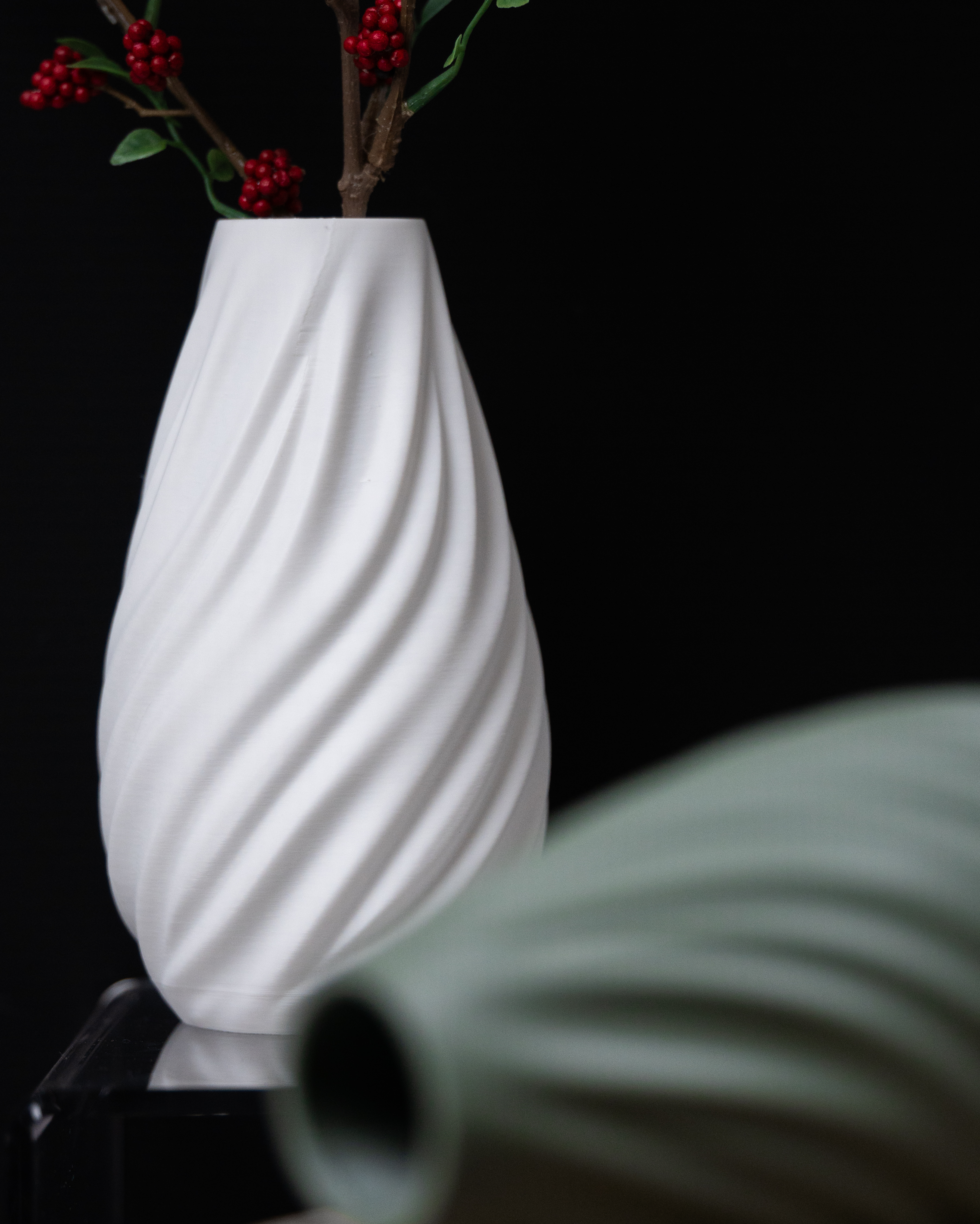 Wave Flower Vase 01 – Contemporary 3D Printed Vase