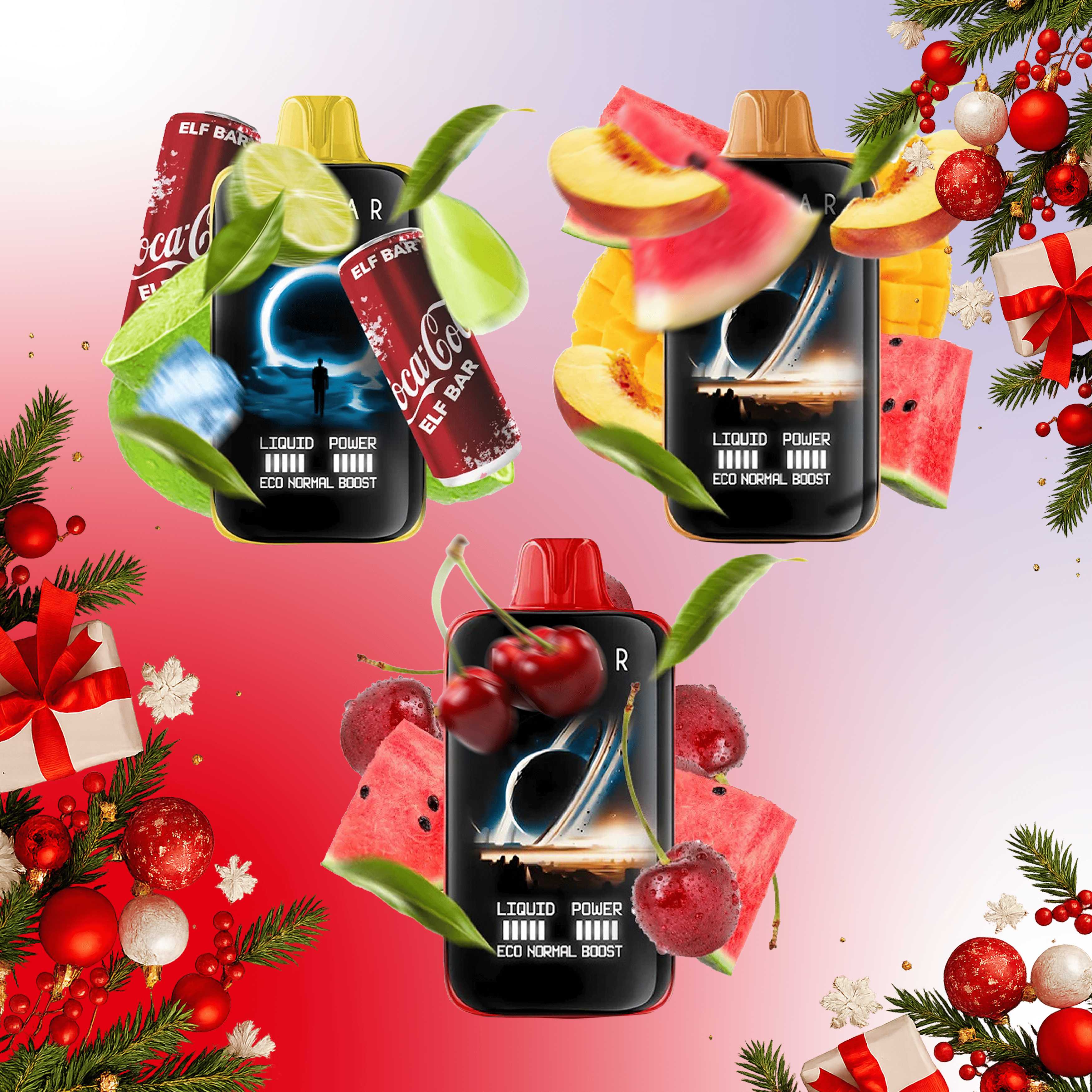 Новорічний Акційний Набір ELF BAR MOON NIGHT 40000 3 шт 🎁🎄