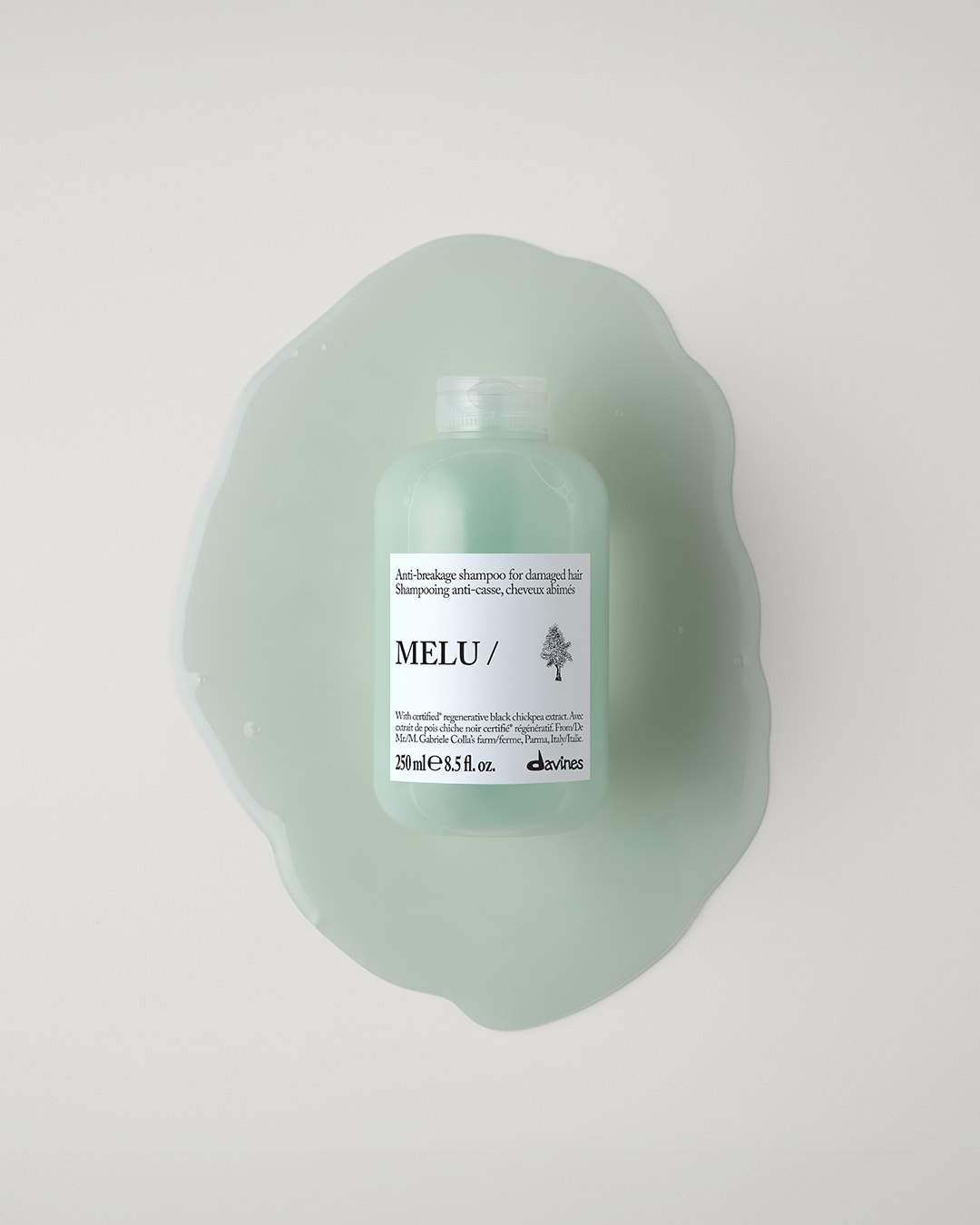 Шампунь проти ламкості для блиску пошкодженого та довгого волосся, MELU shampoo