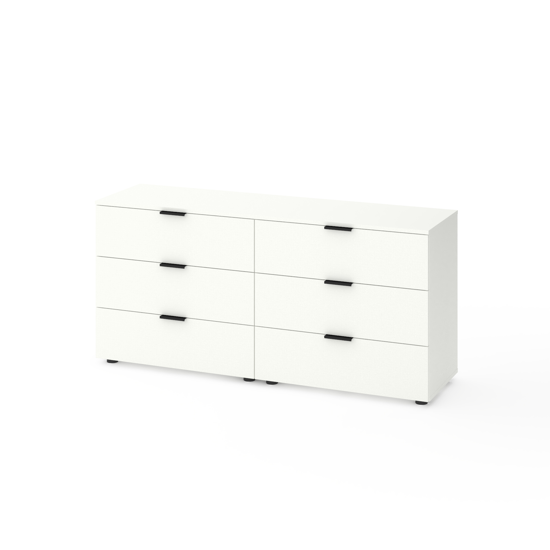 Комод у спальню MA025W 1500/420/710 мм., колір білий сніг