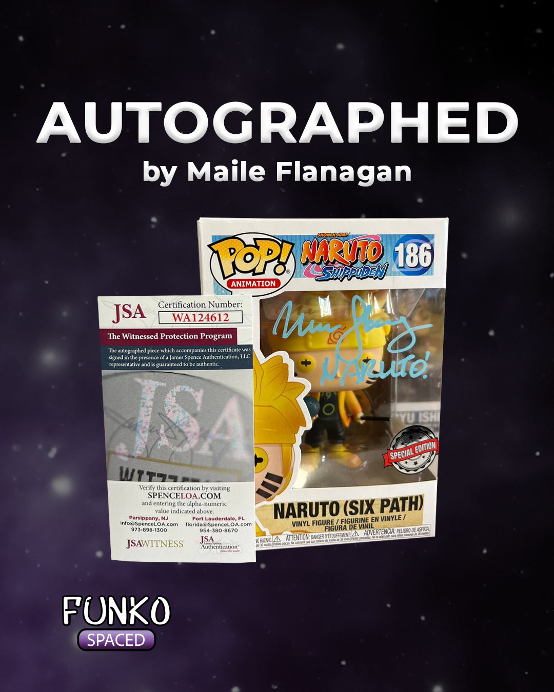 Фігурка Funko Pop Naruto- Autographed Naruto (Six Path) | Фанко Поп Наруто - Підписаний Наруто №186