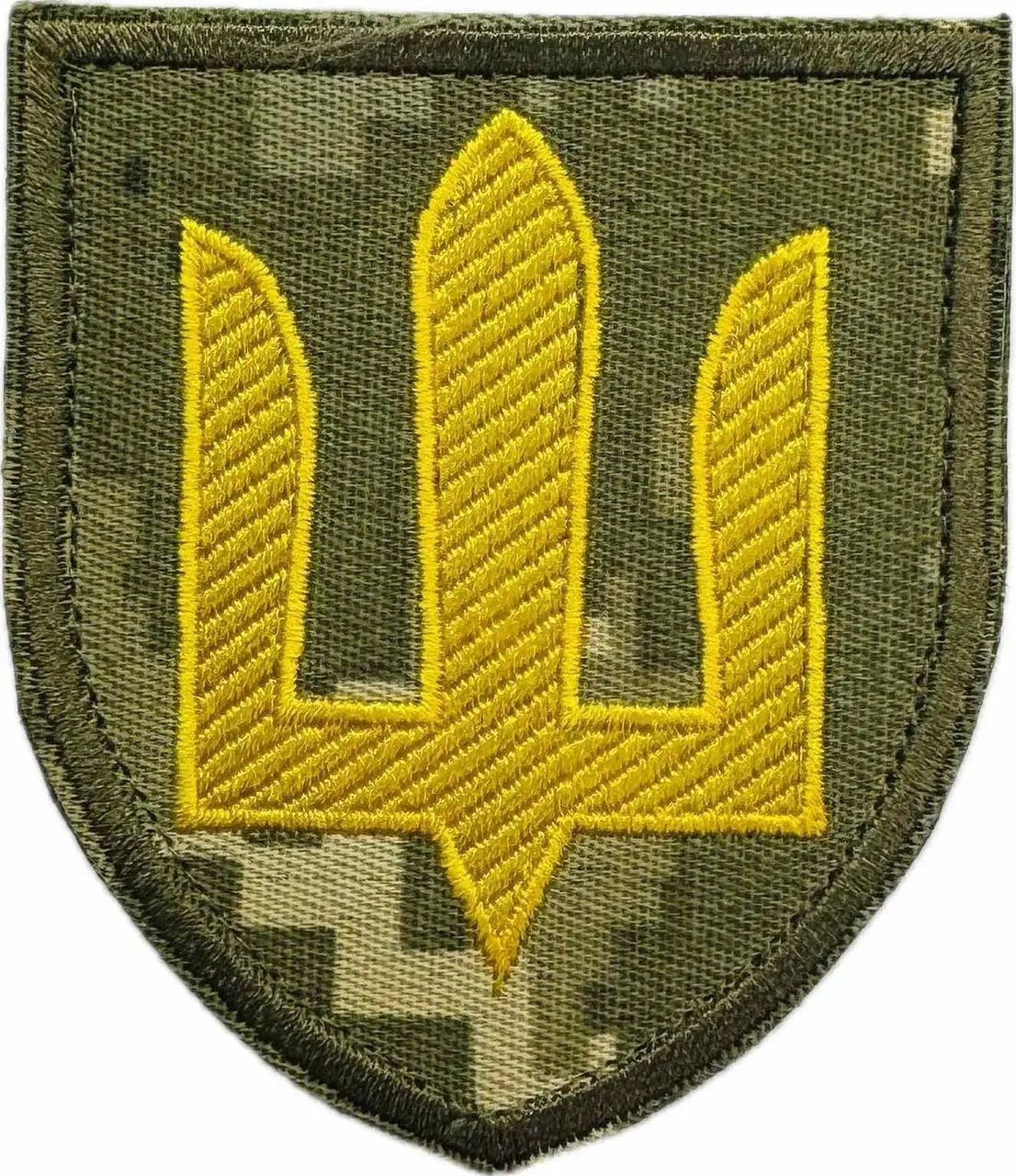 Шеврон ЗСУ Сухопутні війська піксель/жовтий