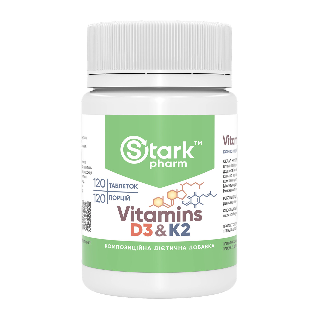 Vitamin D3 & K2 - 120 tabs