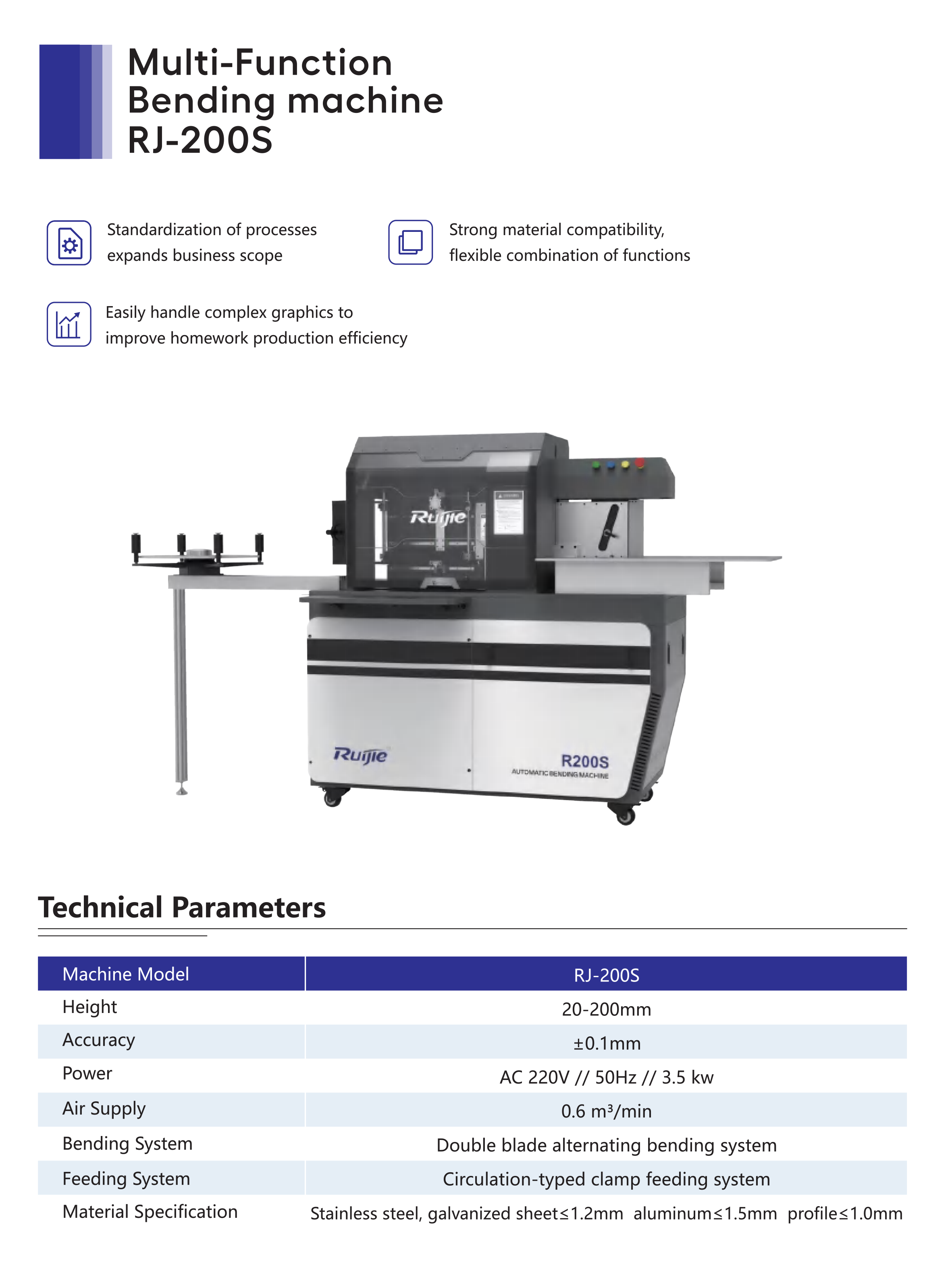 Multi-Function Bending machine RJ-200S