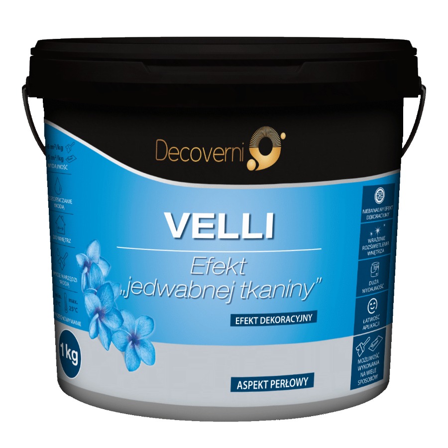 VELLI SILVER декоративне перламутрове покриття 2,5 л.