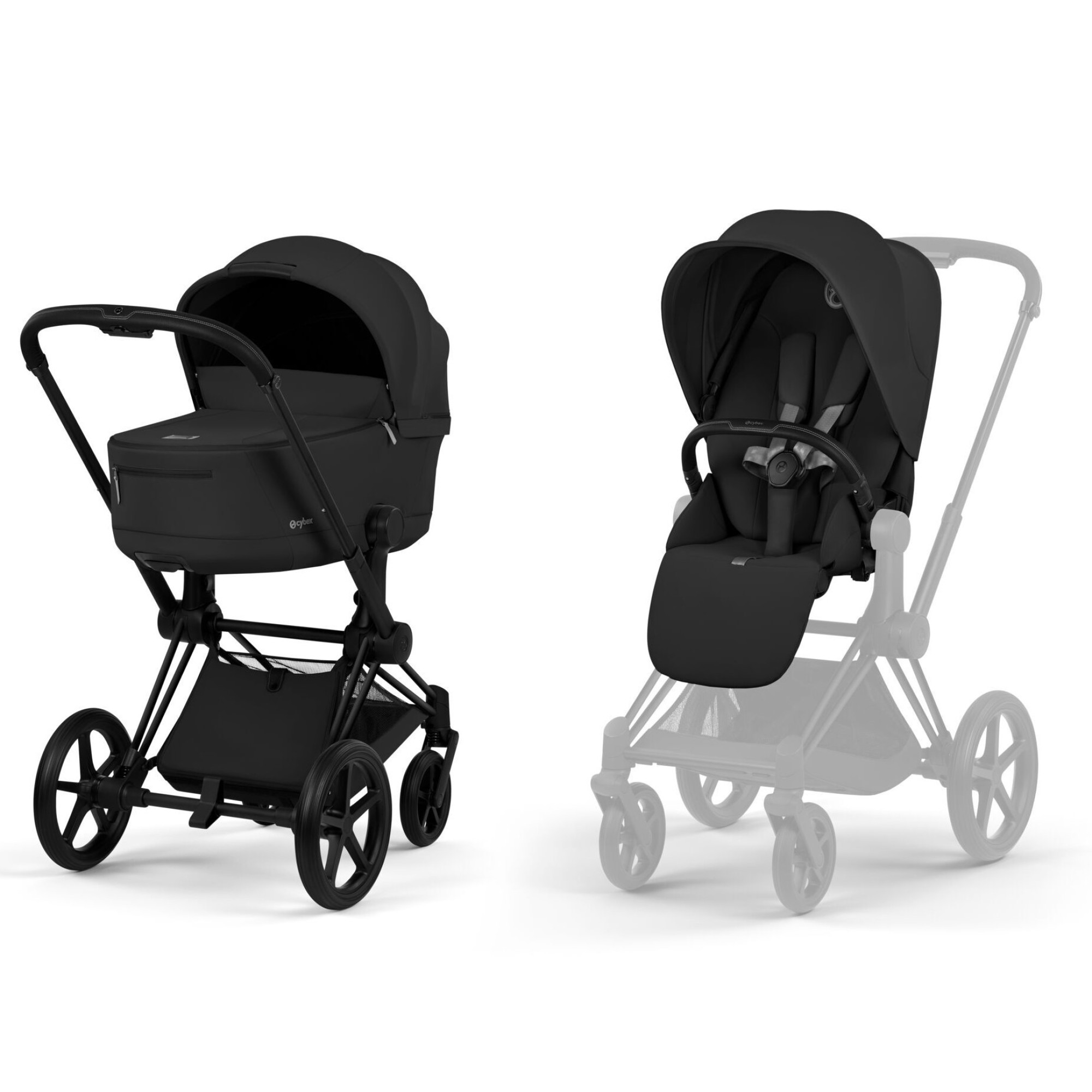 Візок Priam 2 в 1 BLK Sepia Black COMFORT (526000011)
