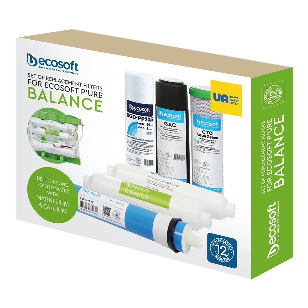 Комплект картриджів Ecosoft P'URE Balance 