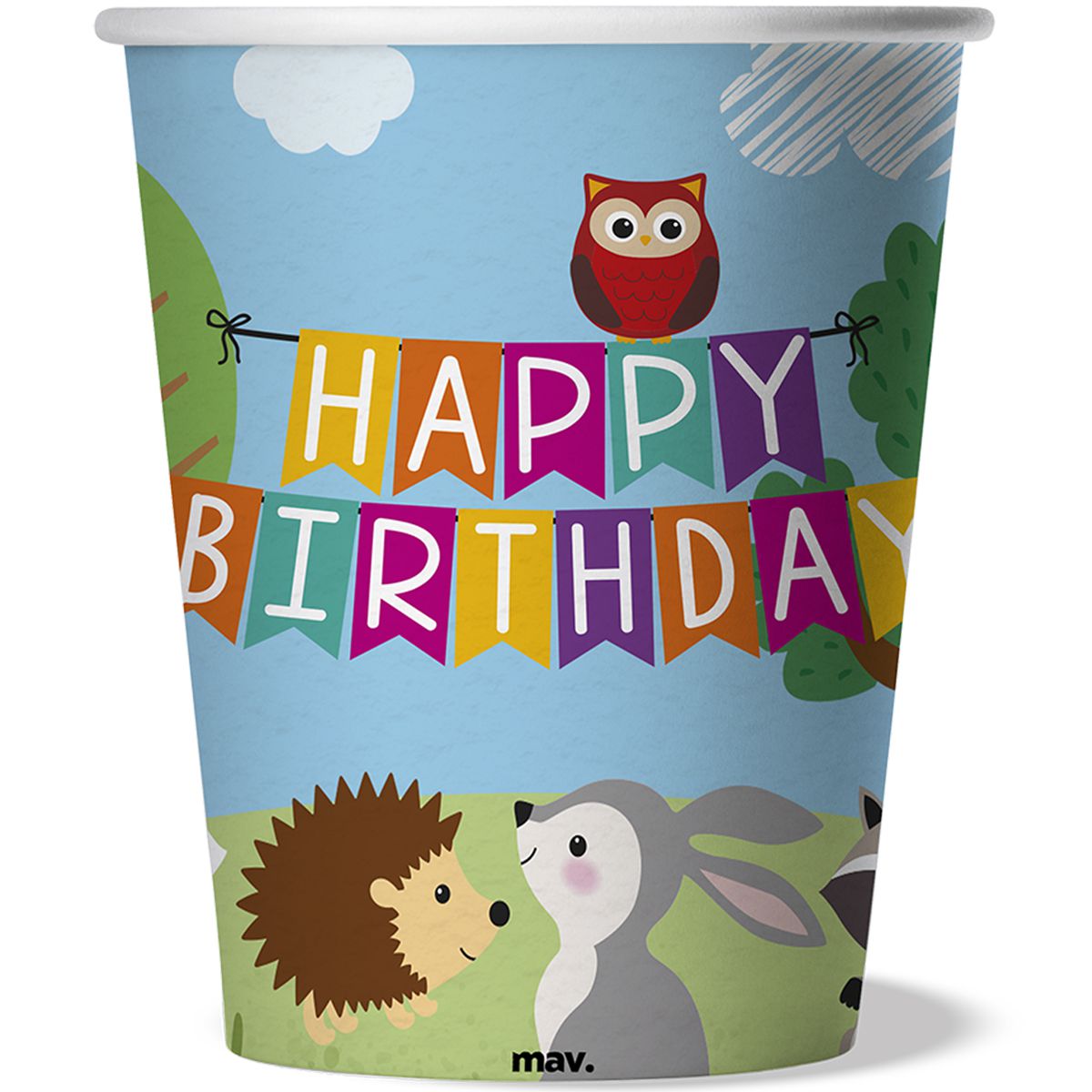 Стаканчики Лісові звірі 8шт