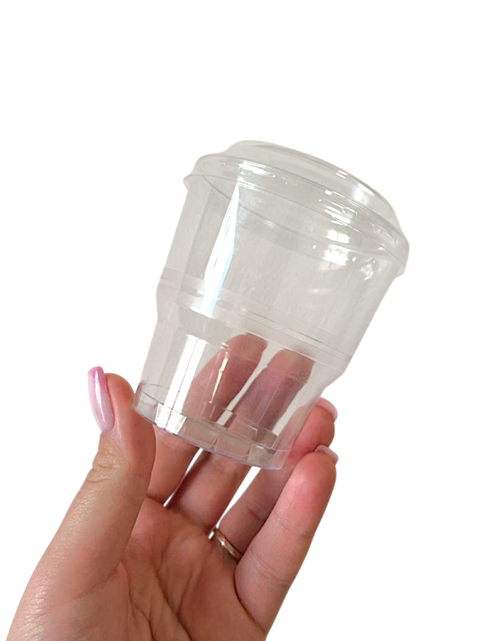 Кришка PET для десертного стакану стакану 200 мл, 50 шт