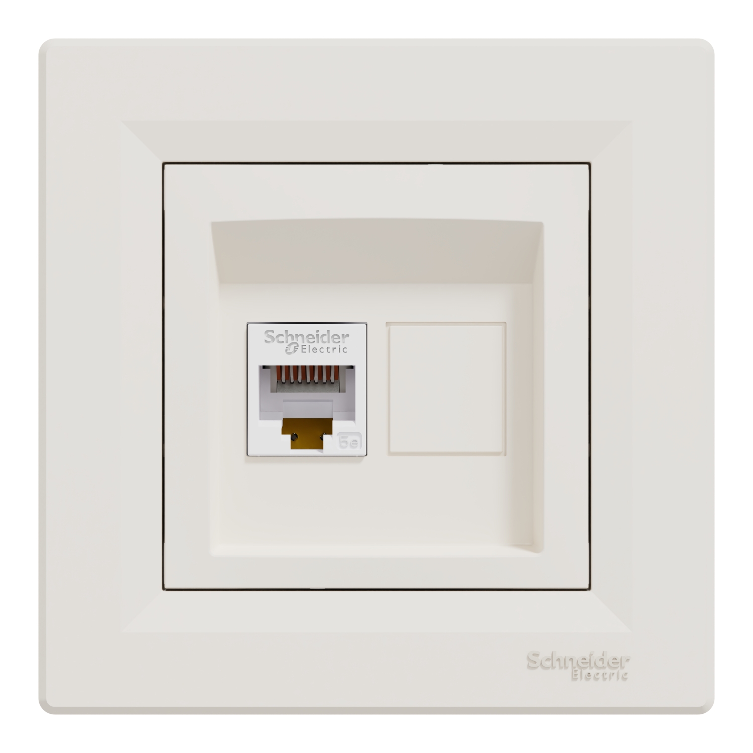 Розетка комп'ютерна, RJ45, кат.5е, UTP,  Asfora (2 кольори)