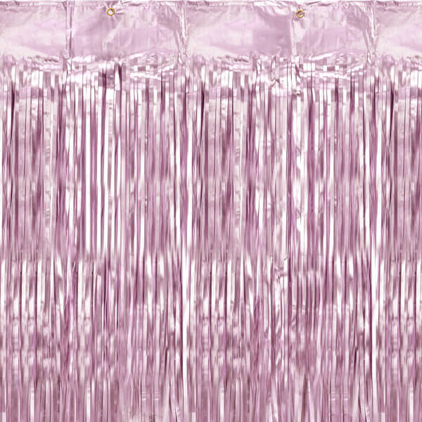 Двосторонній дощик рожевий 90x250см