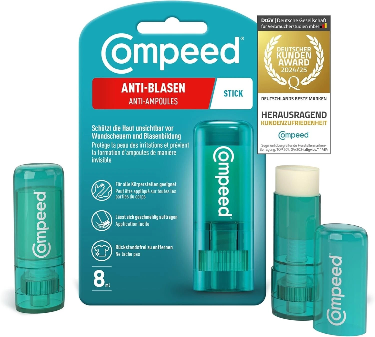 Оригінал!!! Compeed Stick пластир від мозолів та пухирів.