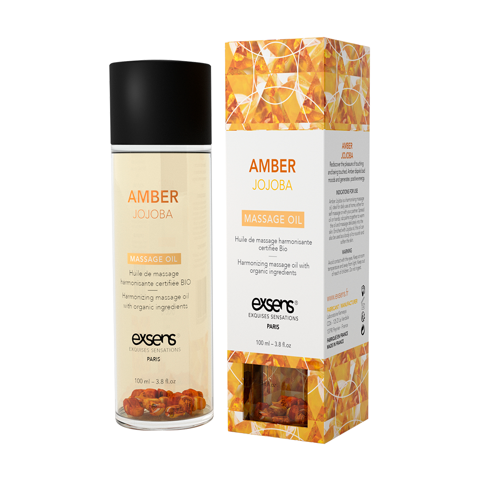 Масажна олія EXSENS Amber Jojoba (гармонізує, з бурштином) 100мл, натуральна