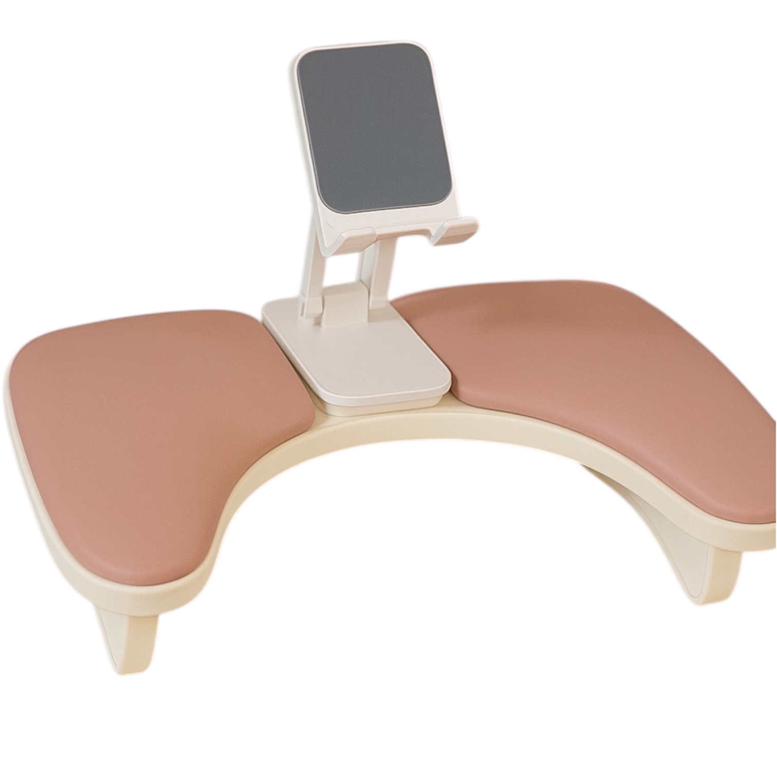 Манікюрний фігурний підлокітник з тримачем для телефону, Рожевий