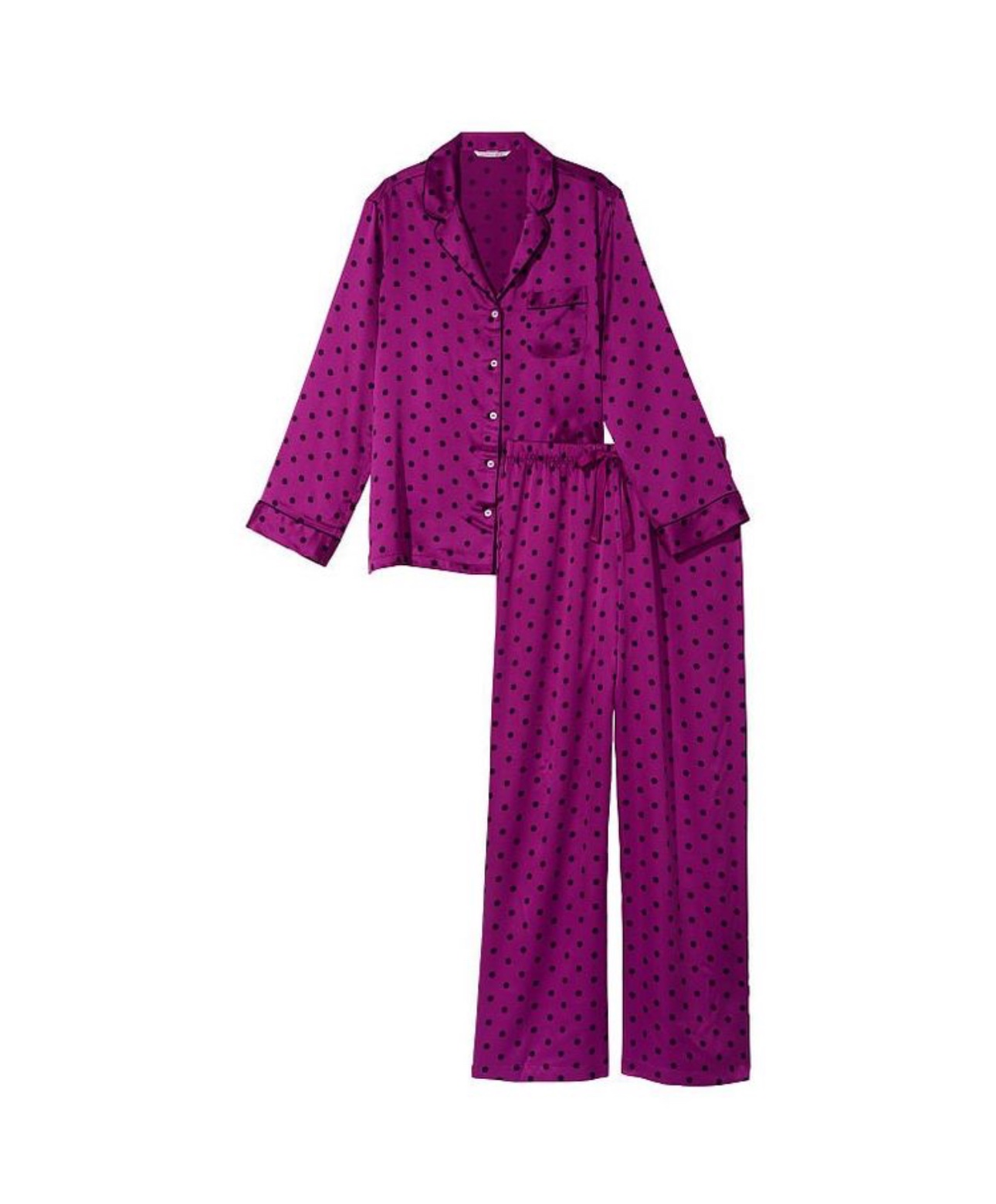 Піжама  Satin Long Pajama Set DOT