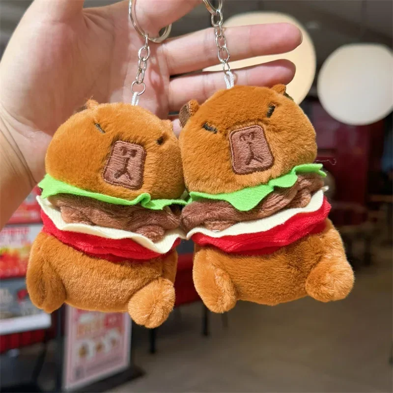 Іграшка брелок капібара бургер