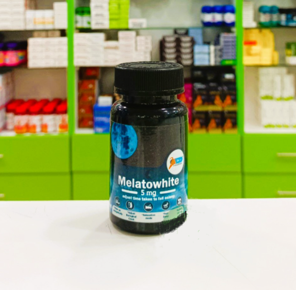 Melatowhite Мелатовайт Мелатонін 5 мг Магній 150 мг для сну 30 таблеток