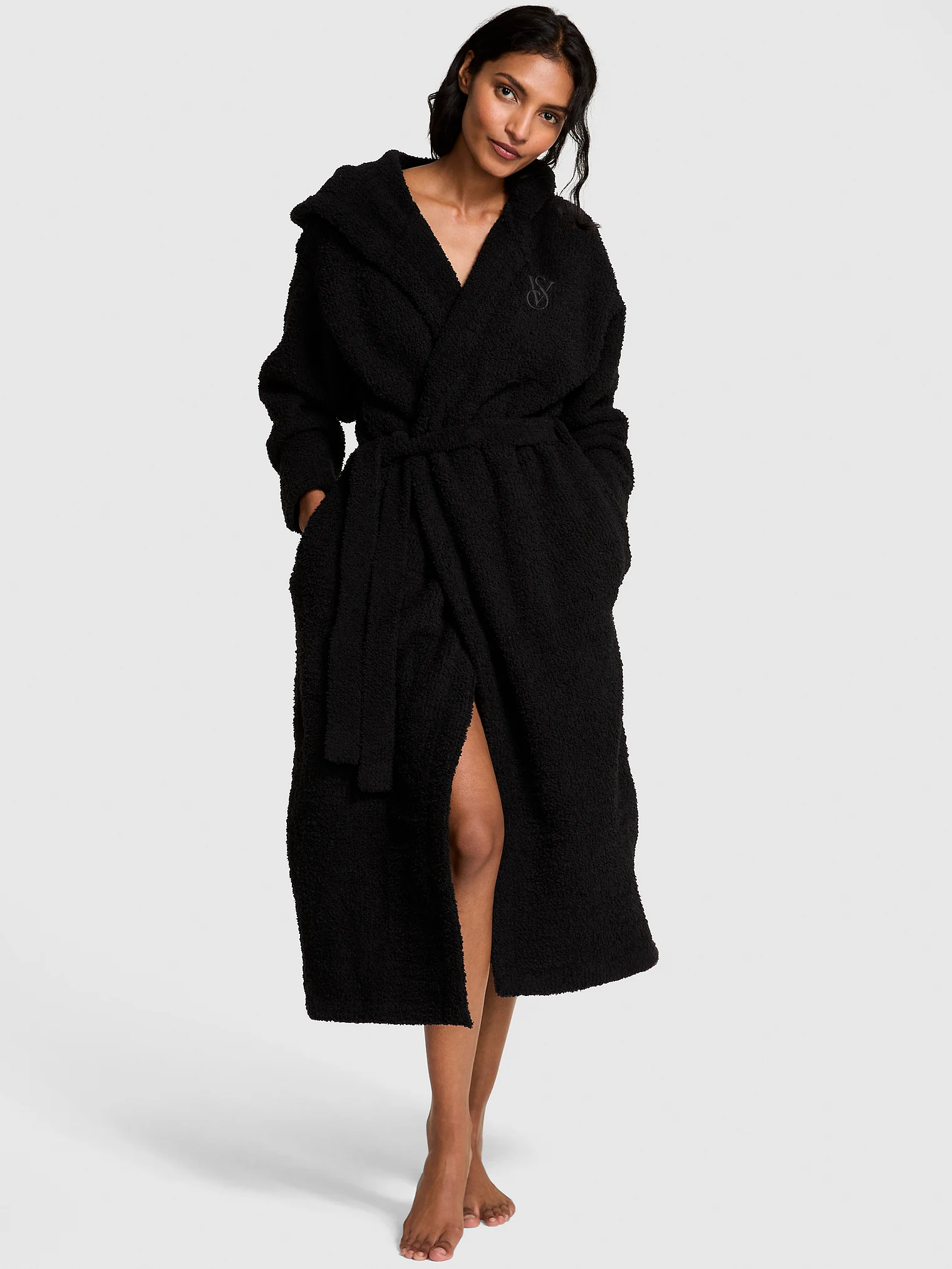 Халат Victoria’s Secret Hooded Robe Black 