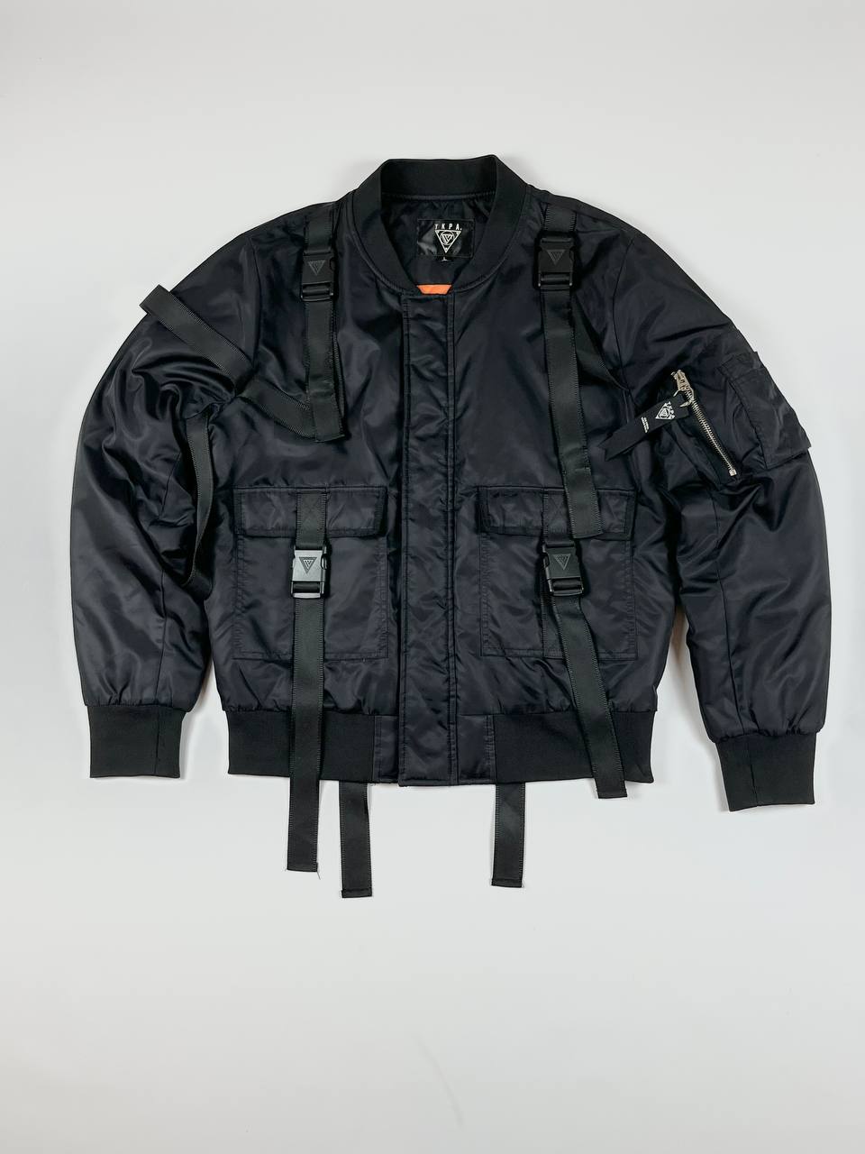 ЧОРНИЙ БОМБЕР 3І СТРОПАМИ від SEXCORE VINTAGE