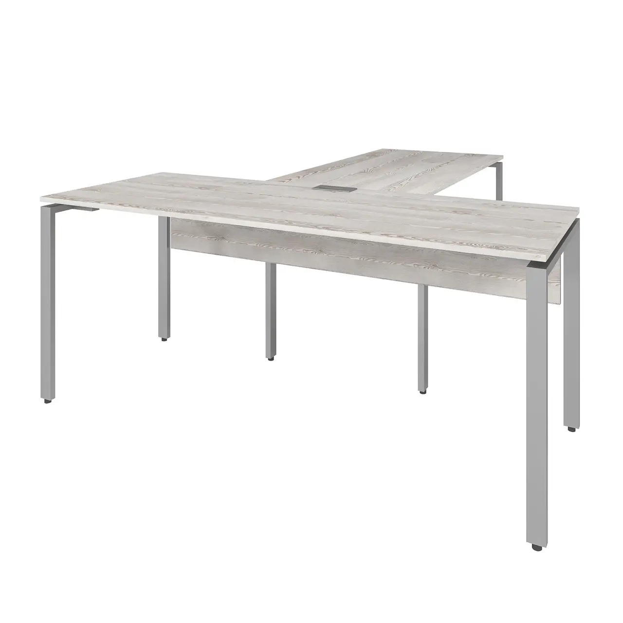 Стіл керівника з приставкою KMB 1А, кабінет керівника, стіл керівника з брифінгом 1800/700/750+1350/700/750 мм.