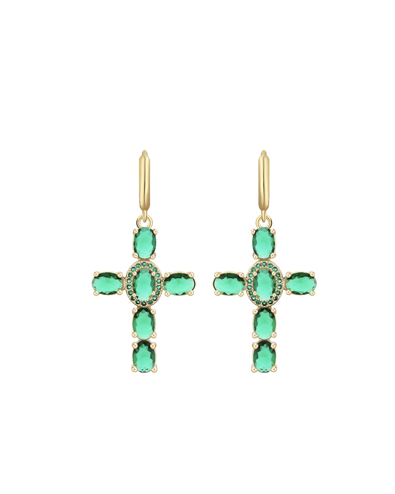 CROSS earrings green
