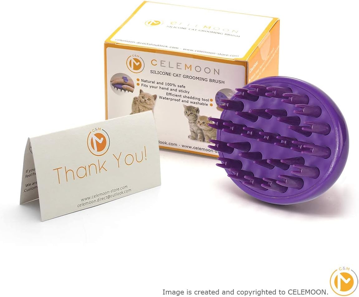 Cat Brush with Soft Rubber Pins