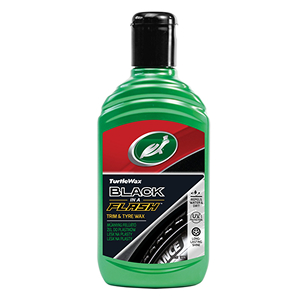 Поліроль-реставратор зовнішнього пластику й шин Turtle Wax BLACK IN A FLASH 300 мл
