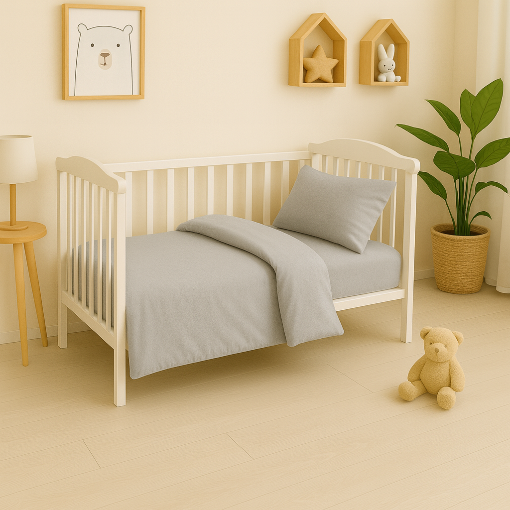 Дитяча постільна білизна з фланелі "Зайченя"