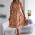 Women's Floral Ruffle Hem Summer Dress | Cute Summer Sundress