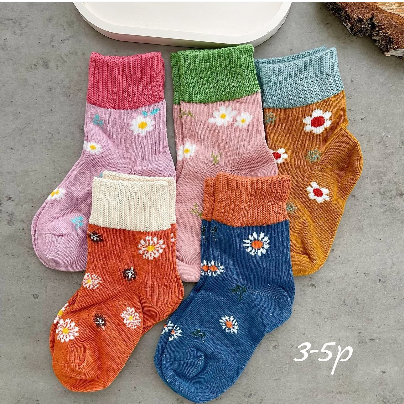 Носочки демісезонні квіточки 3-5років