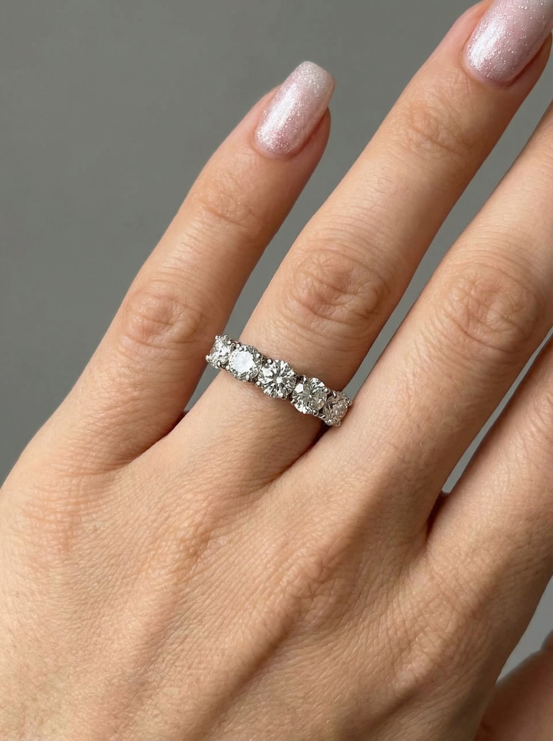 Каблучка напів доріжка мусанітів 5 мм