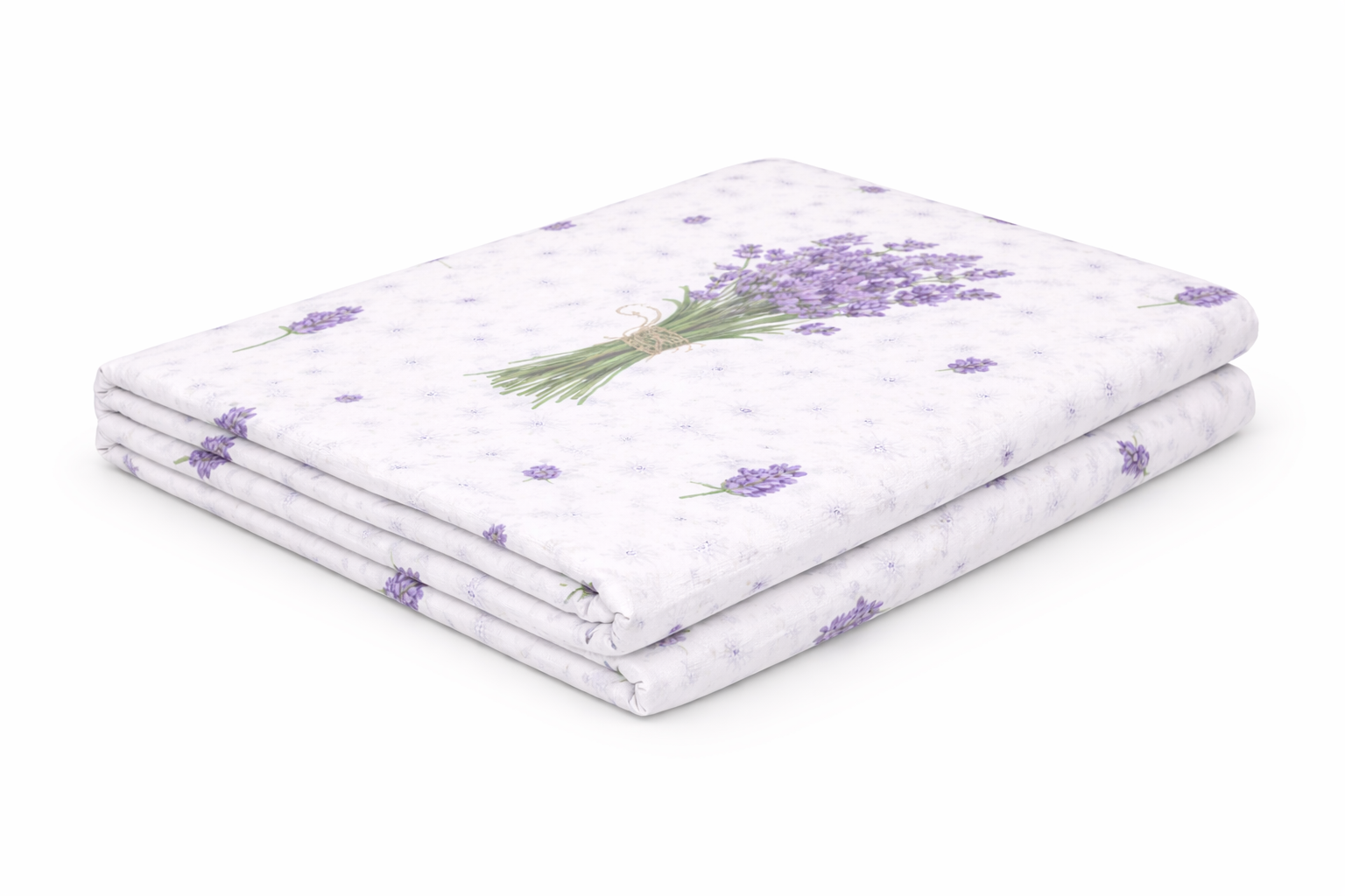 Простирадло ранфорс принт без гумки  "Лаванда"