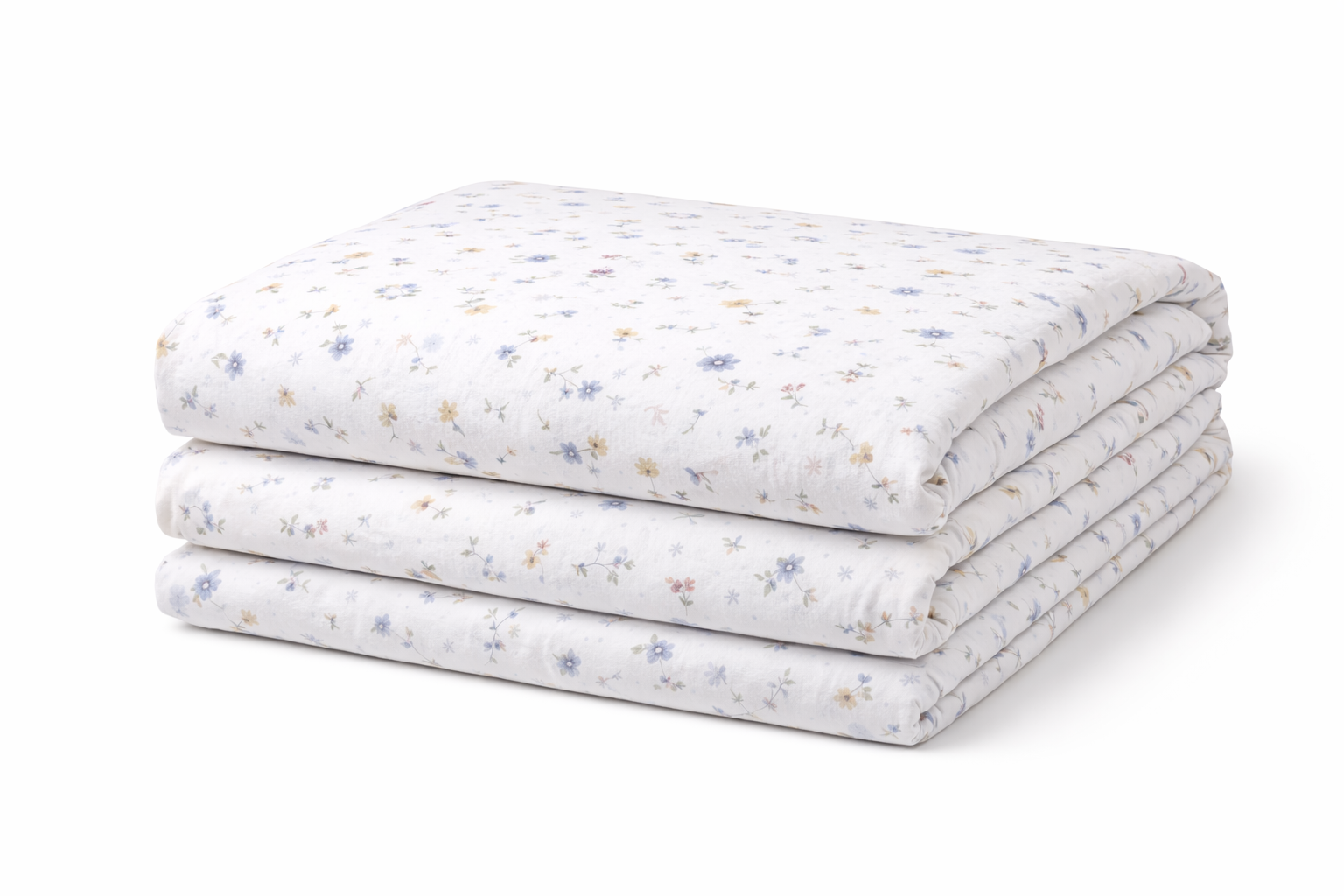 Підковдра  ранфорс принт "Синя дрібна  квітка "