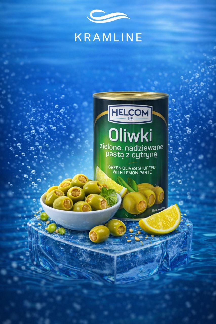 Оливки зелені фаршировані лимоном “Helсom”