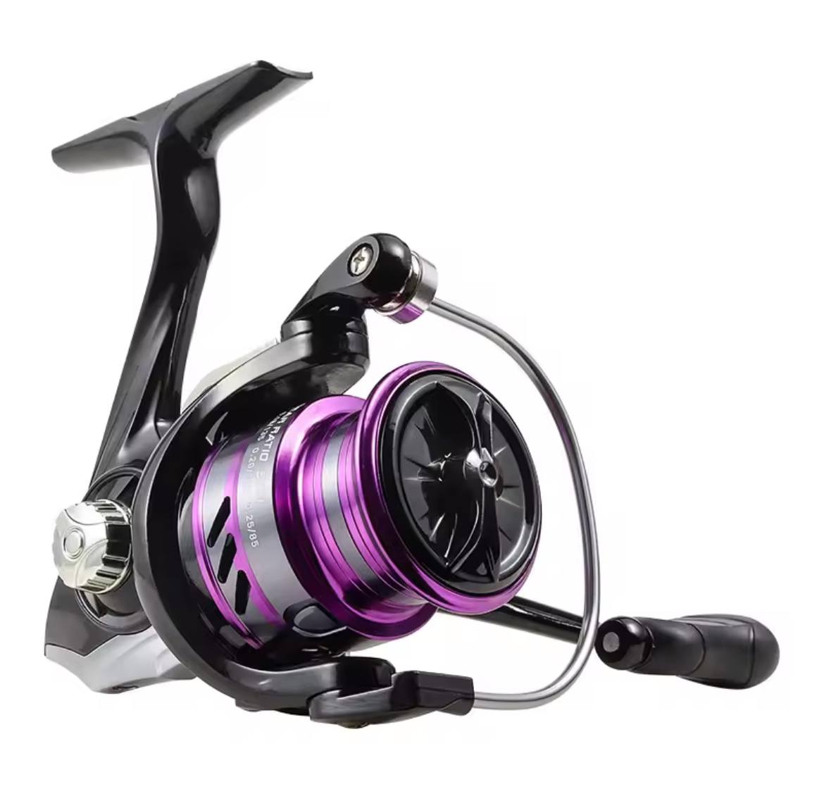 Спінінгова котушка Fish Reel MT-S2500 Violet 12BB 5.2:1 Метал шпуля