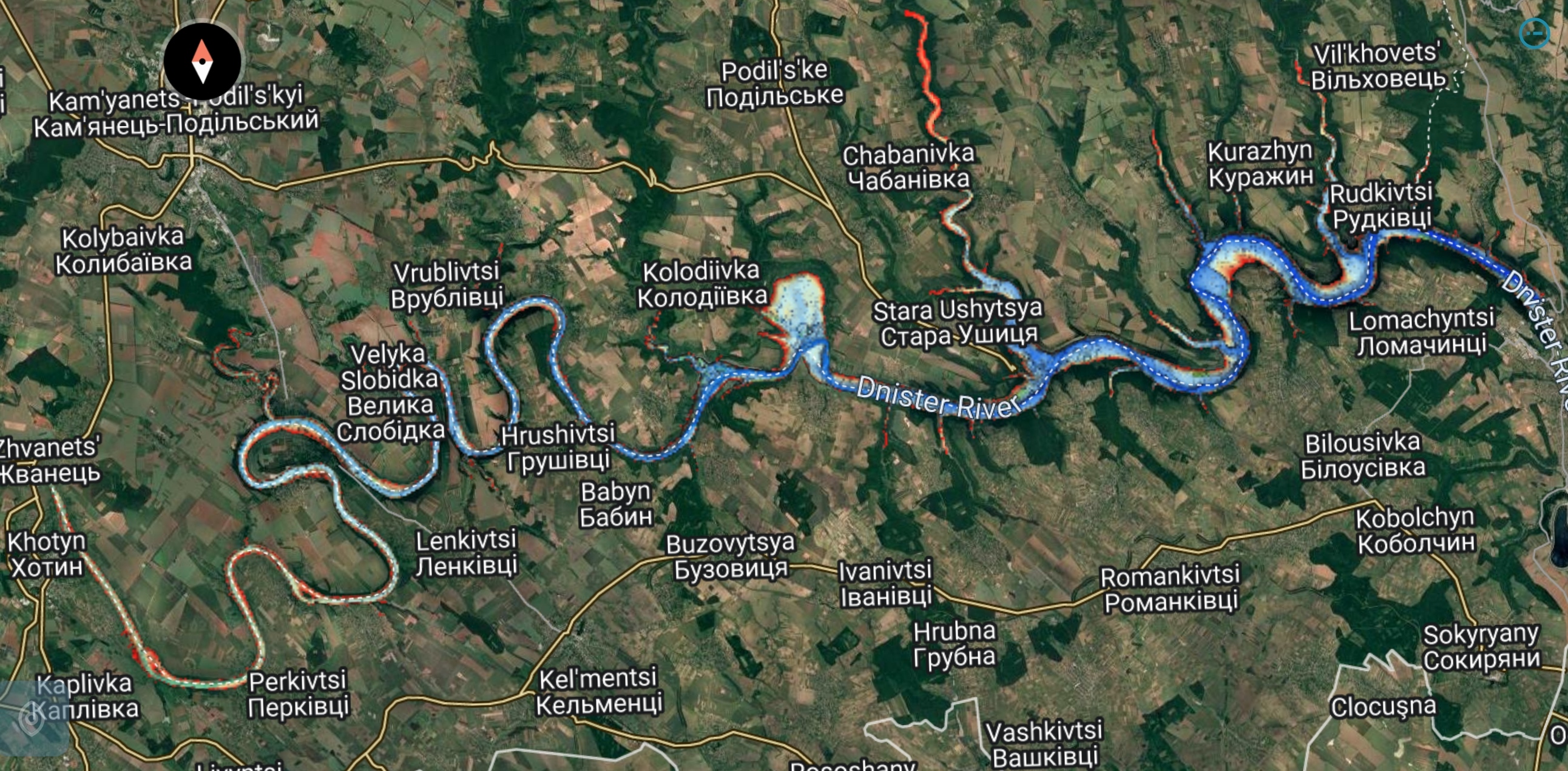 Дністровське Водосховище до затоплення