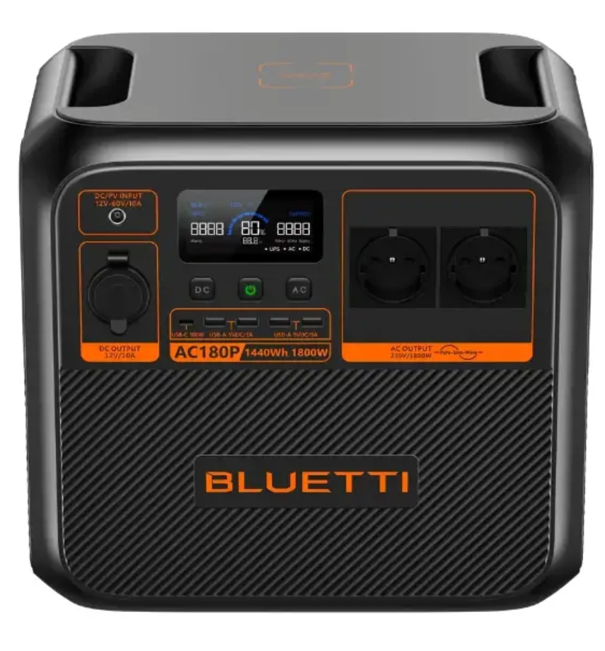 Оригінальна зарядна станція "BLUETTI AC180P (1800w)".