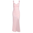 Elegant Sleeveless Slit Dress For Women | Trendy Back Tie Slit Dress