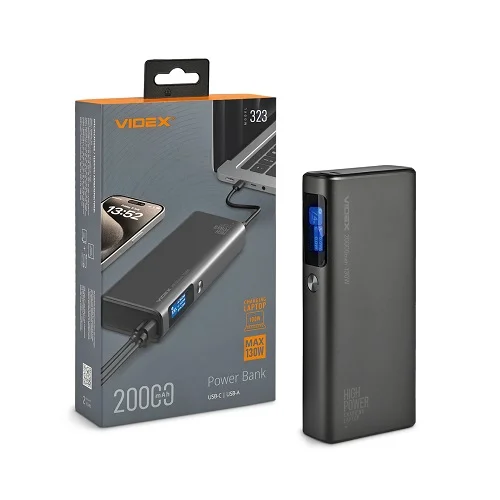 Павербанк для ноутбука 20 000 mAh потужність 130W