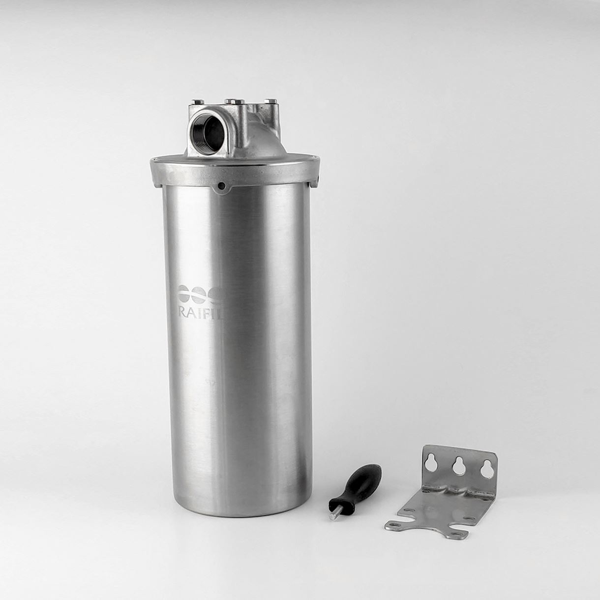 Корпус фільтра Big Blue 10 HMF-10B 1" нержавіюча сталь (в комплекті ключ, кронштейн, саморізи)