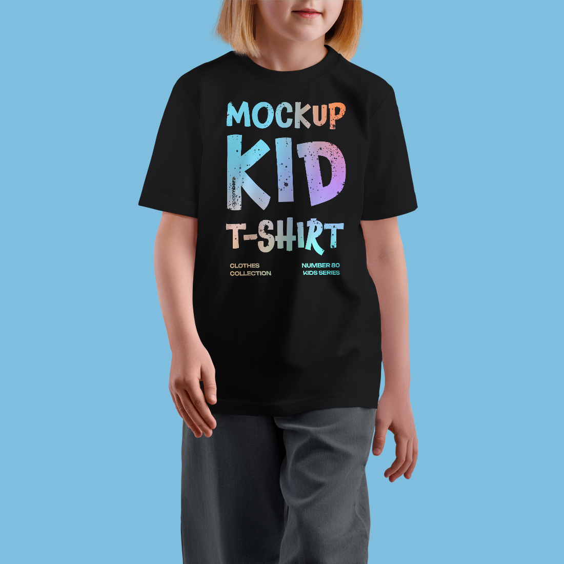 7 Mockups of a Kid's T-shirt on a Girl