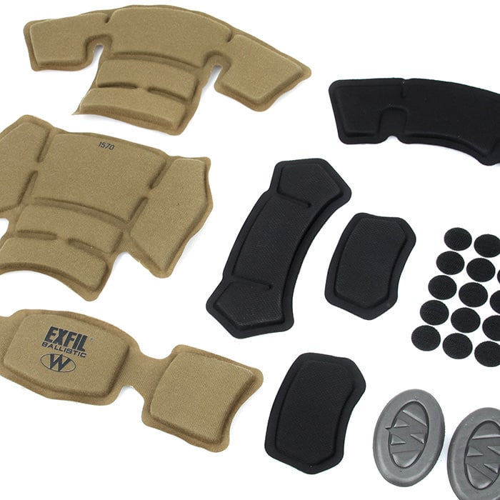 Комплект змінних м'яких подушок для шолому від бренду "TMC GEAR".