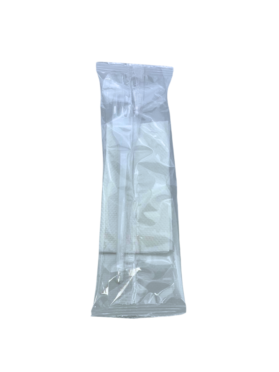 Виделка+серветка білі в індивідуальній упаковці №32 (50 шт/уп)