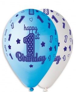 Кулька "happy 1 birthday"