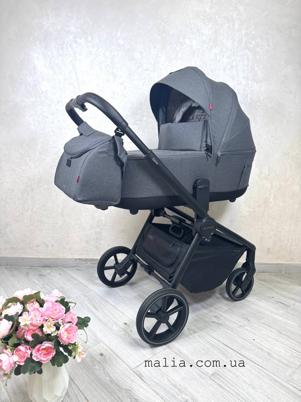 Коляска універсальна CARRELLO Epica 2025 CRL-8510 3в1 Iron Grey
