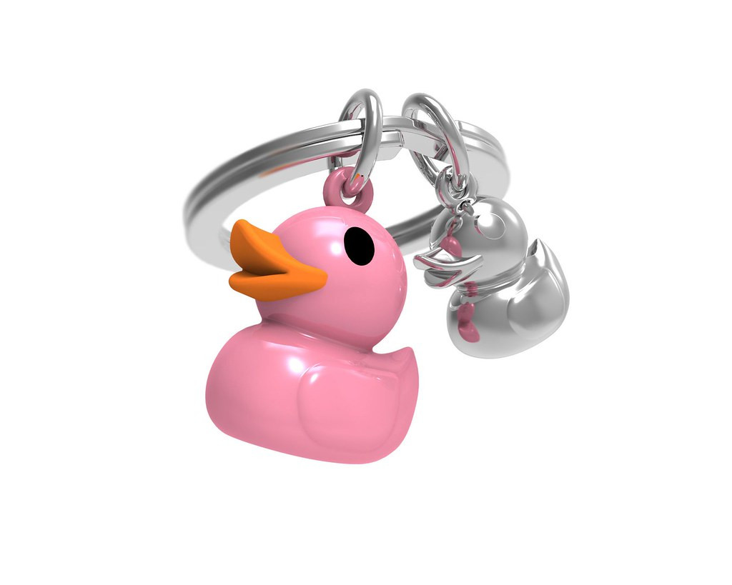Брелок Metalmorphose Pink Duck – металевий брелок у вигляді стильного каченяти