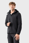 Вітровка AVECS чорна з матеріалу Softshell з капюшоном